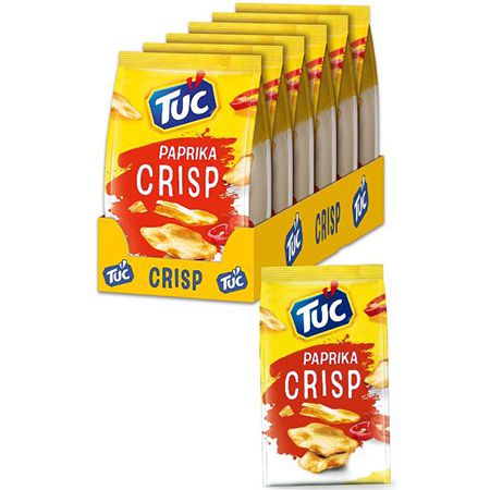 6x TUC Crisp Paprika Cracker, je 100g ab 8,48€ (statt 11€)