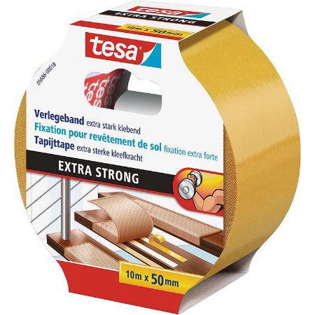 tesa Verlegeband Extra stark 10 m x 50 mm für 4,65€ (statt 8€)