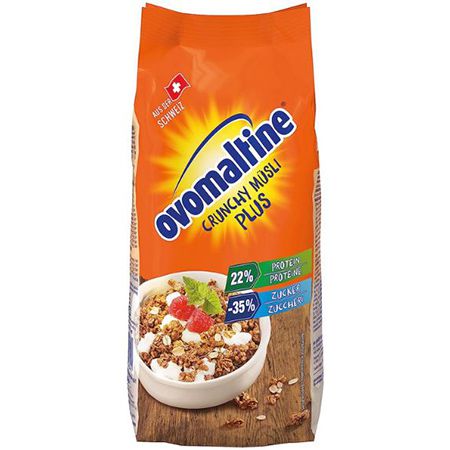 Ovomaltine Crunchy Protein Müsli Plus, 300g ab 3,59€ (statt 5€)