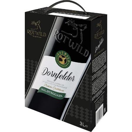 3 Liter Rotwild Dornfelder halbtrocken   Bag in Box ab 8,09€ (statt 13€)