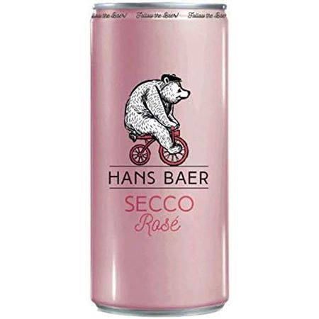 12er Pack Hans Baer Secco Rosé Perlwein in Dosen ab 9,27€ (statt 13€)