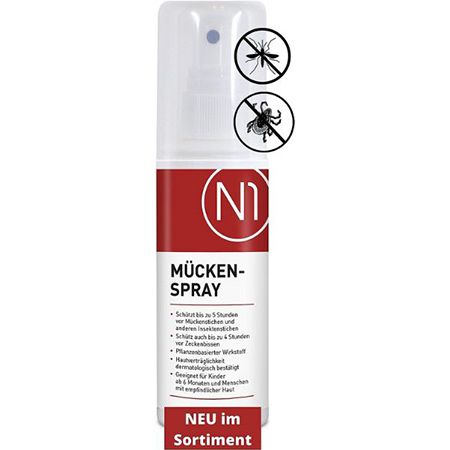 2x N1 Pflanzliches Mückenspray, 100ml ab 16,83€ (statt 22€)