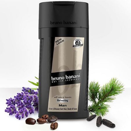 bruno banani 3 in 1 Duschgel mit orientalischem Duft, 250ml ab 2,12€ (statt 3€)