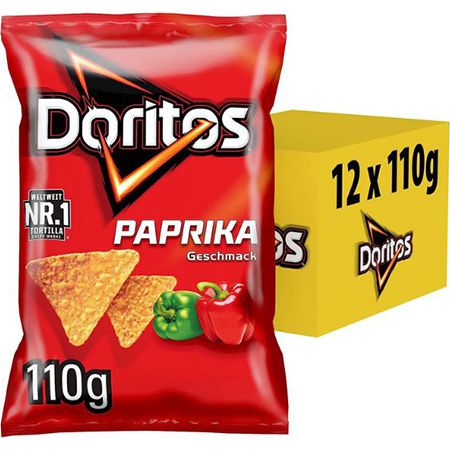 12x Doritos Paprika Tortilla Nachos (110g) ab 11,43€ (statt 17€)