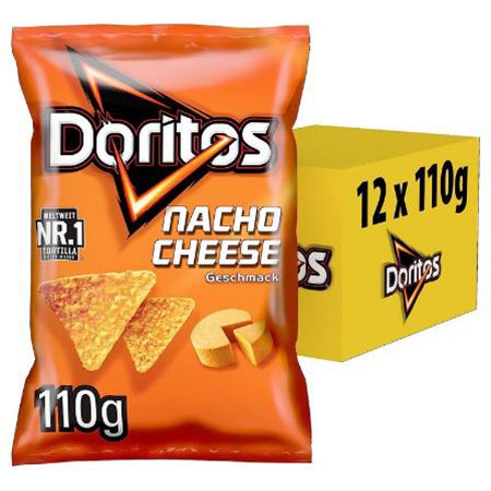 12x Doritos Nacho Cheese Tortilla Nachos, 110g ab 11,42€ (statt 19€)