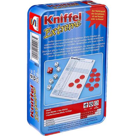 Schmidt Spiele 51296 Kniffel Extreme in Metalldose für 3,99€ (statt 9€)