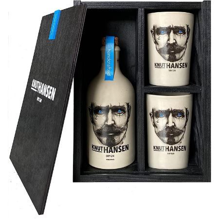 Knut Hansen Dry Gin Geschenk Set mit Keramik Becher für 38,20€ (statt 41€)