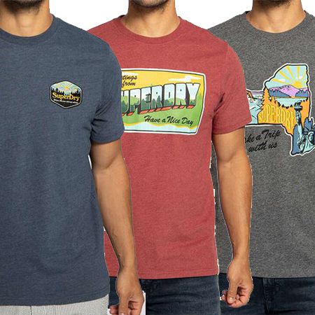 2x Superdry Vintage Travel Tee mit 3 Motiven für 30,32€ (statt 46€)