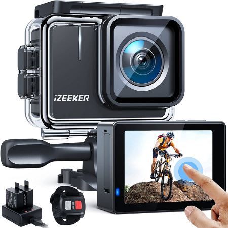 iZEEKER iA100 4K 30FPS Action Cam inkl. Zubehör für 31,99€ (statt 80€)