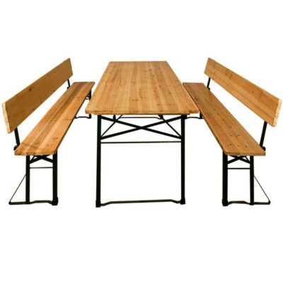 O’zapft is 🍻 Casaria Bierzeltgarnitur mit Rückenlehne 170x70x75cm für 129,95€ (statt 180€)