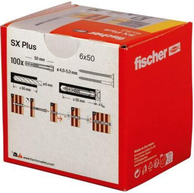 100er fischer Spreizdübel SX Plus 6 x 50 für 10,82€ (statt 14€)