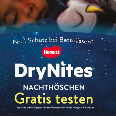 DryNites Nachthöschen kostenlos ausprobieren