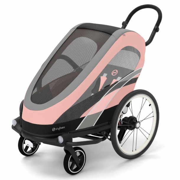 Cybex Zeno Bike 2in1 Fahrradanhänger Silver Pink für 400€ (statt 509€)