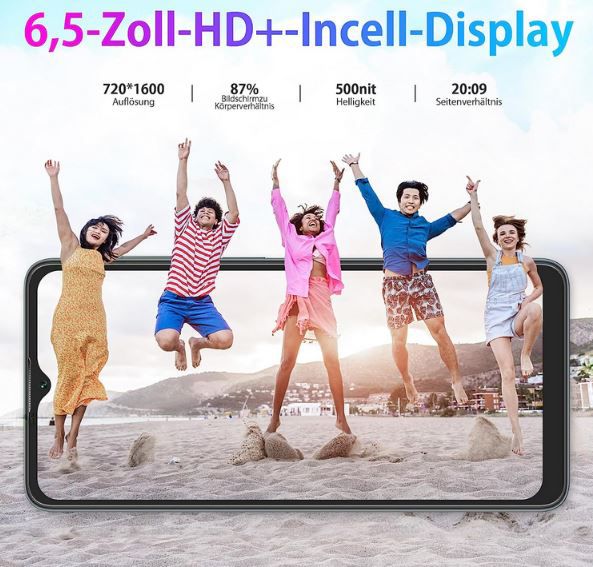 Oscal C30 (2023) 6,5 Zoll Smartphone mit 4/64GB für 79€ (statt 110€)