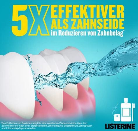 6er Pack Listerine Cool Mint antibakterielle Mundspülung, 500ml für 17€ (statt 19€)