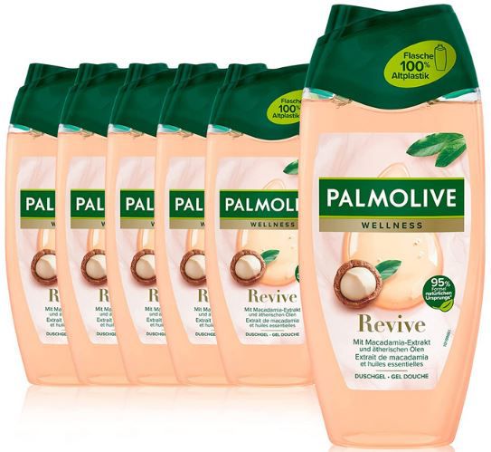 6er Pack Palmolive Wellness Revive Duschgel, 250ml ab 7,28€ (statt 9€)