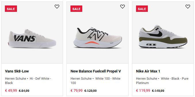 Footlocker mit 20% Singles Day Rabatt auf fast alles   auch auf Sale!