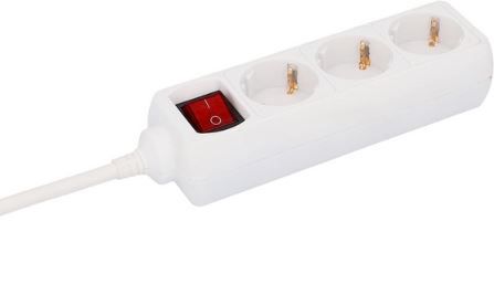 🔌 3x  Unitec 3 Fach Steckdosenleiste mit Ein  & Ausschalter für 8,85€ (statt 12€)