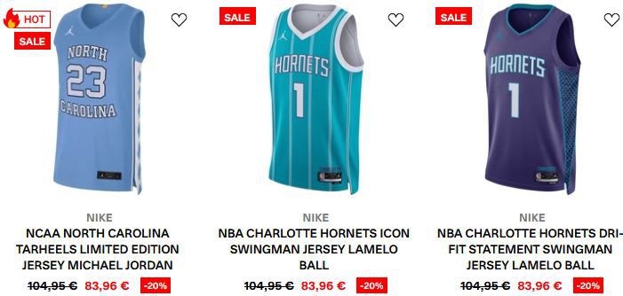 Kickz: 20% Rabatt auf ausgewählte Basketball Jerseys