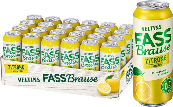 24x VELTINS Fassbrause Zitrone alkoholfrei ab 16,14€ (statt 21€)