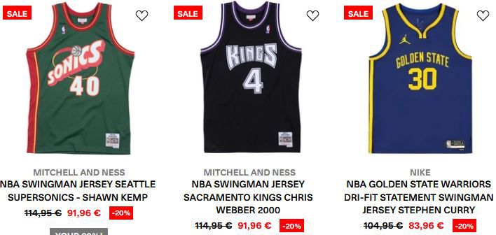 Kickz: 20% Rabatt auf ausgewählte Basketball Jerseys