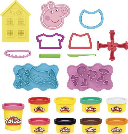 Play Doh Peppa Wutz Stylingset mit 9 Dosen & 11 Accessoires für 8,90€ (statt 12€)