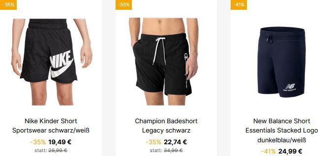 Geomix Summer Shorts Sale mit mind. 35% Rabatt + Versandkostenfrei