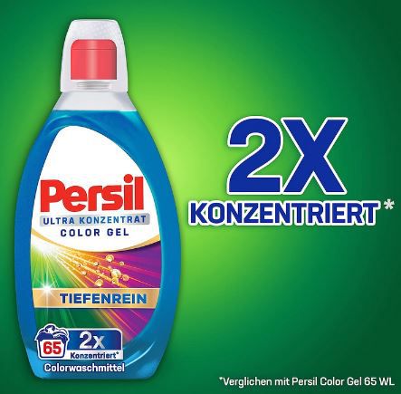 💦 Persil Ultra Konzentrat Color Waschmittel, 2 x 65WL ab 32,99€ (statt 39€)