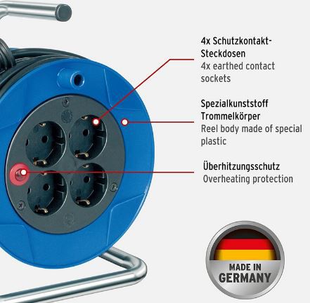 Brennenstuhl Garant Kabeltrommel + Hama Steckdosenleiste für 29,98€ (statt 56€)