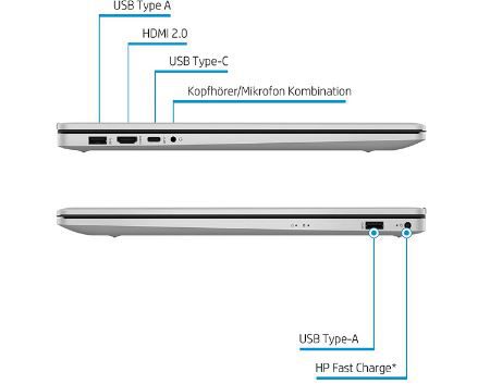 HP 7Z4Y2EA 17,3 Zoll FHD Laptop mit i5 1235U, 8GB RAM für 499€ (statt 649€)