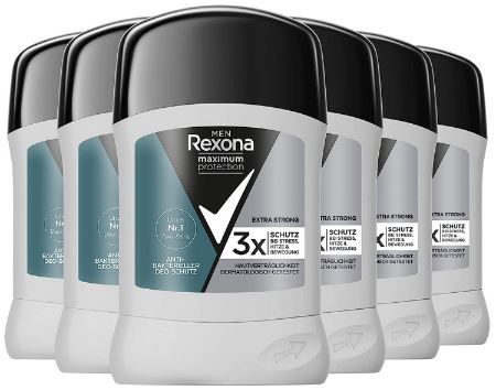6er Pack Rexona Men Maximum Protection Deo Stick für 16,56€ (statt 21€)