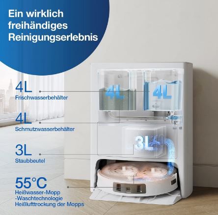 Ecovacs Deebot T20 Omni Saug  & Wischroboter mit Station für 699€ (statt 799€)