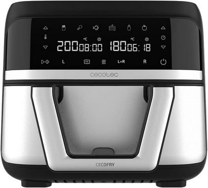 🍕Cecotec Cecofry Dual 9000 Heißluftfritteuse mit 9L für 84,90€ (statt 99€)