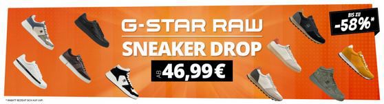 G Star RAW Sneaker Sale ab 46,99€ + 5€ Gutschein ab 60€