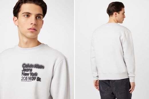 Calvin Klein Jeans Blurred Address Logo Sweatshirt für 31,92€ (statt 75€)