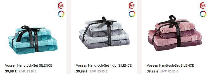 Zurbrüggen: 22% Rabatt auf fast alle Handtücher   z.B. Vossen Set für 37€ (statt 46€)