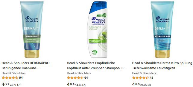 Head & Shoulders 3 für 2 Aktion mit Bestpreisen auf Shampoo & Spülung