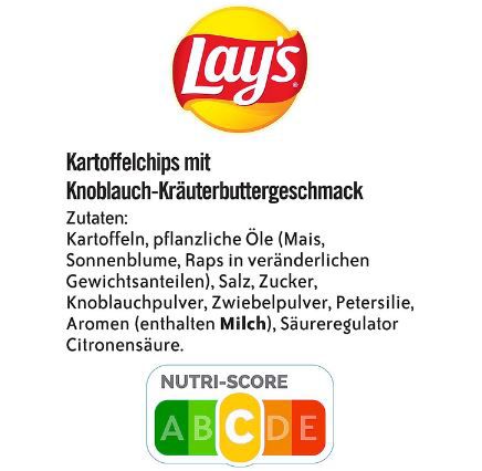 🌿 9x Lays Kräuterbutter Kartoffelchips je 150g für 10€ (statt 18€)