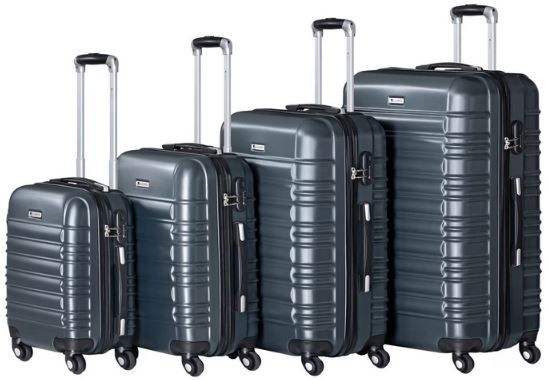 Juskys Rom Hartschalen Kofferset, 4 teilig, verschiedene Farben für 105,94€ (statt 124€)
