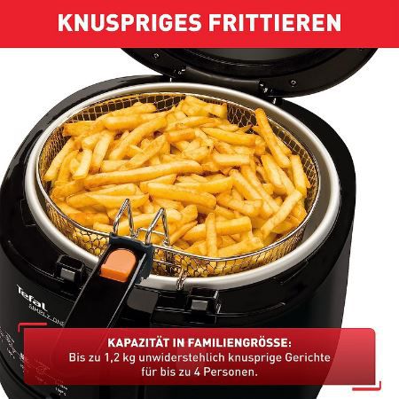 Tefal FF1608 Simply One XL Fritteuse, 1.900 Watt für 53,99€ (statt 63€)