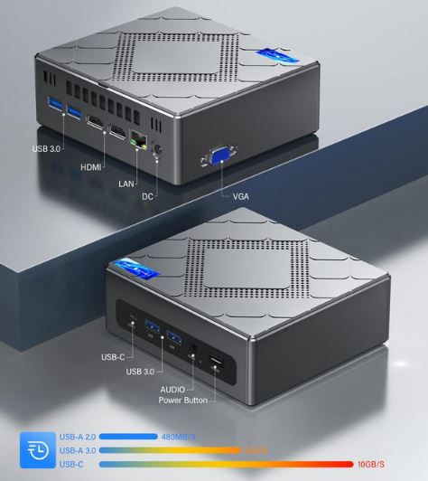 NiPoGi CK10 Mini PC mit i5 12450H, 16GB RAM, 512GB SSD für 321,48€ (statt 470€)