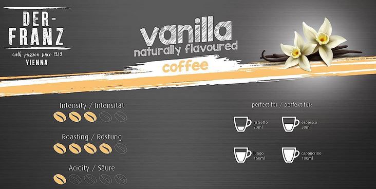1Kg Der Franz Bohnenkaffee aromatisiert mit Vanille für 9,75€ (statt 15€)