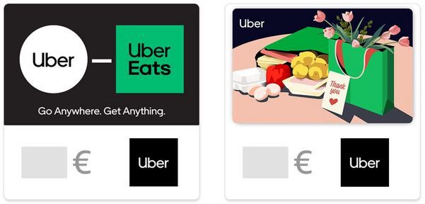 Amazon: 15% Rabatt auf Uber & Uber Eats Geschenkkarten