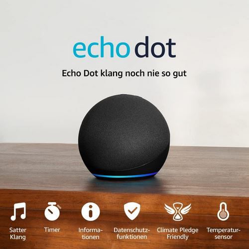 2er Pack Echo Dot (5. Generation) in Anthrazit für 42,98€ (statt 75€)   Prime