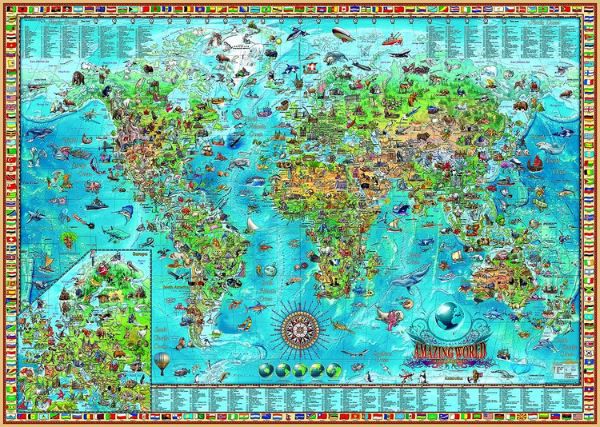 HEYE 29846 Amazing World Puzzle + Poster mit 2.000 Teilen für 13,66€ (statt 29€)