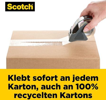 6er Pack Scotch Box Lock Paketklebeband mit Abroller ab 19,37€ (statt 24€)