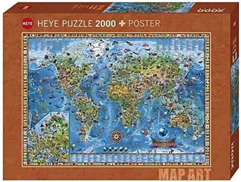HEYE 29846 Amazing World Puzzle + Poster mit 2.000 Teilen für 13,66€ (statt 29€)