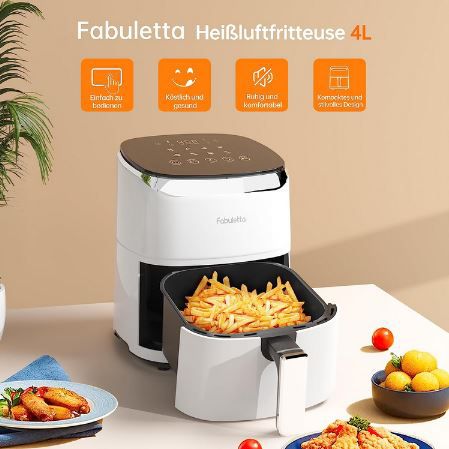 Fabuletta 9 in 1 Heißluftfritteuse in 4 Farben, 4L je 49,99€ (statt 100€)