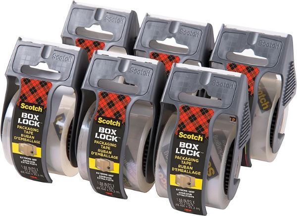 6er Pack Scotch Box Lock Paketklebeband mit Abroller ab 19,37€ (statt 24€)