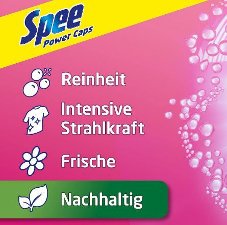 120er Pack Spee Power Caps Color 4 + 1 Waschmittel ab 19€ (statt 25€)